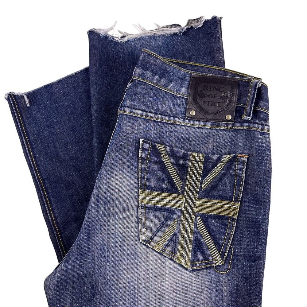 Ring of Fire Jeans Men’s 34x32 Slim Straight S.ARROYO Embellished pockets